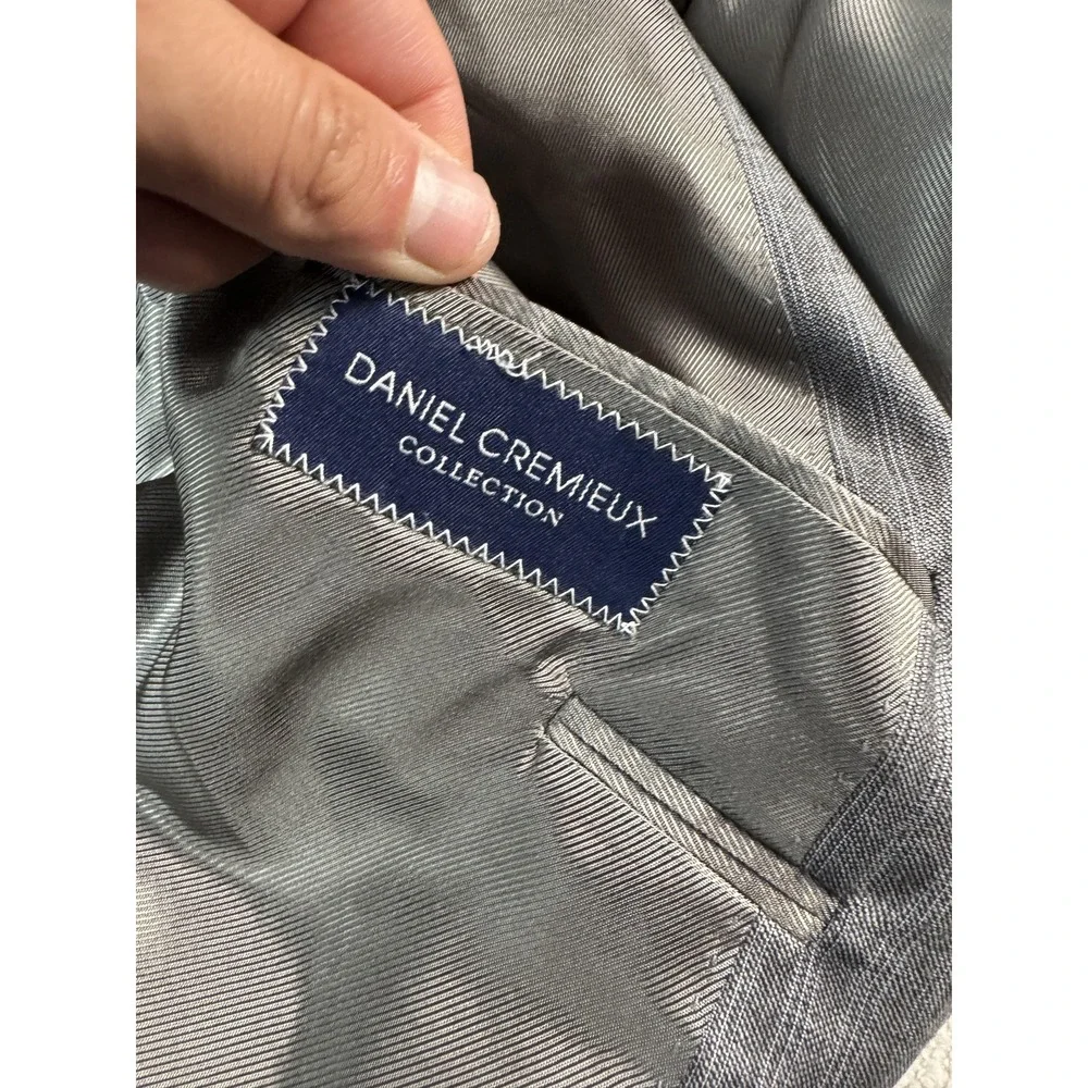 Daniel Cremieux Blazer Mens‎ 54R Gray Pinstripe Loro Piana Super 120s Sport Coat